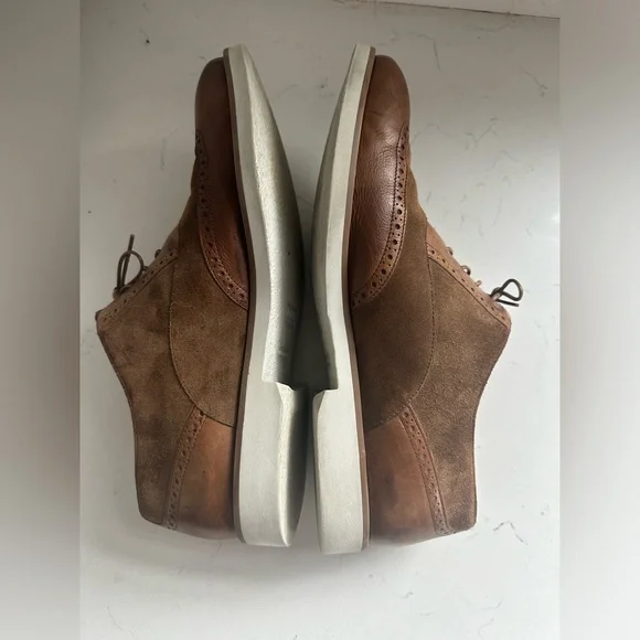 BOSS Eden Brown Suede & Leather Derbys Men's Loafer Sz 9.5‎ - Picture 3 of 11